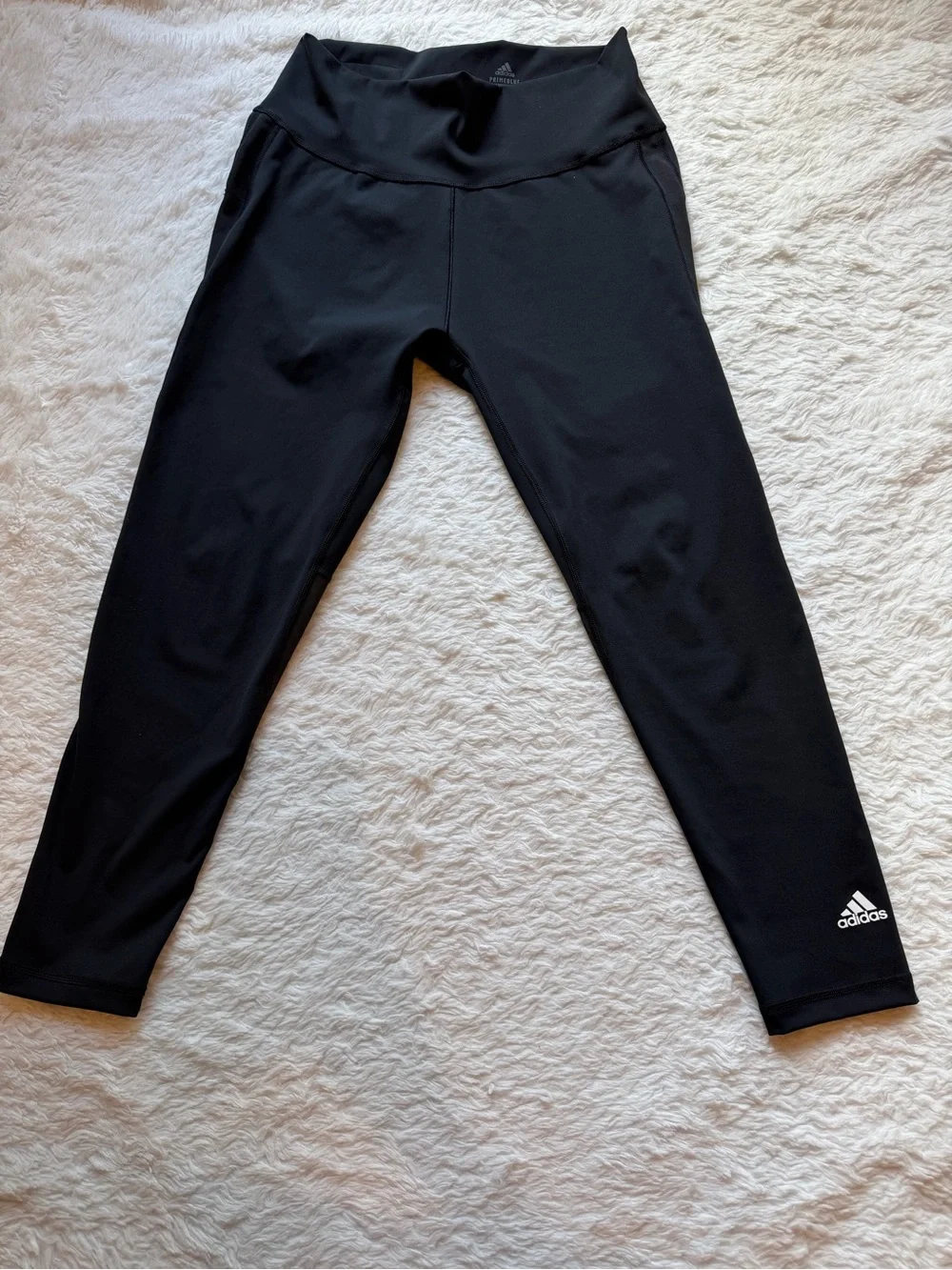 Adidas Primeblue Aeroready 7/8 Leggings High Waisted Black Size Large